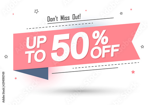 Sale Up To 50 Off Banner Design Template Discount App Icon Don T Miss Out Vector Illustration Vector De Stock Adobe Stock Sale Up To 50 Off Banner Design Template Discount App Icon Don T Miss Out Vector Illustration Vector De Stock Adobe Stock