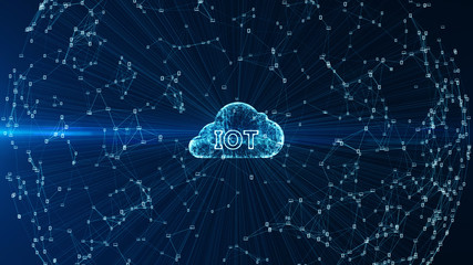 Poster - Abstract hi speed internet of internet of things IOT  big data cloud computing .