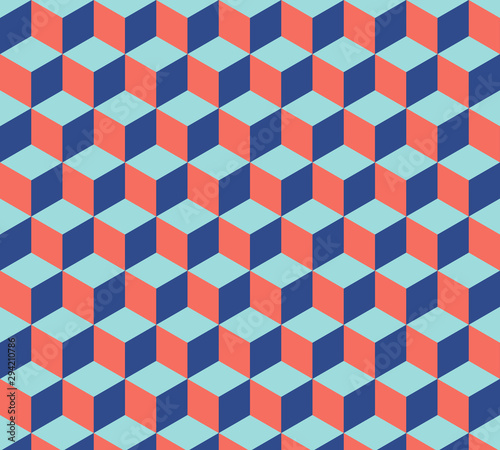 Fotomural Cubes pattern. Abstract geometric background
