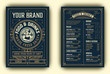 Vintage template for  restaurant menu design with Chef illustration. Vector layered.