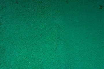 Wall Mural - Green painted wooden surface with a rough texture