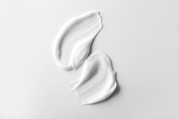 natural cream on white background