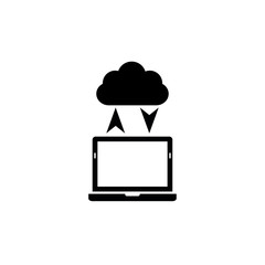 Poster - cloud connection icon. smart devices icon
