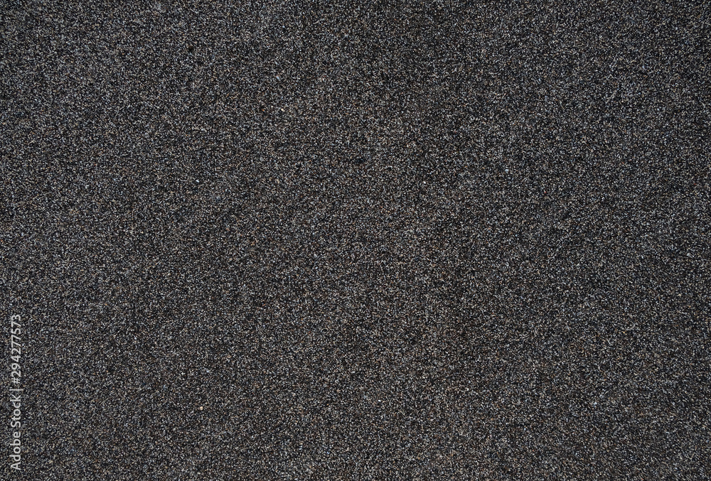 Mixed black and white sand, natural salt and pepper effect. - obrazy, fototapety, plakaty 