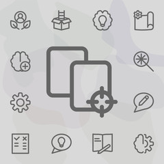Poster - Choose folder document icon. Universal set of mix for website design and development, app development