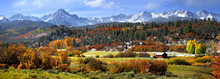 Scenic Mount Sneffles Landscape In Western Colorado