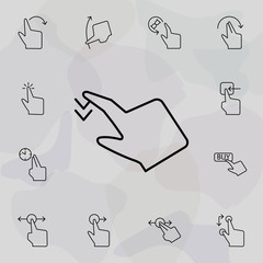 Poster - Zoom, gestures, multimedia option icon. Universal set of touch gesture for website design and development, app development