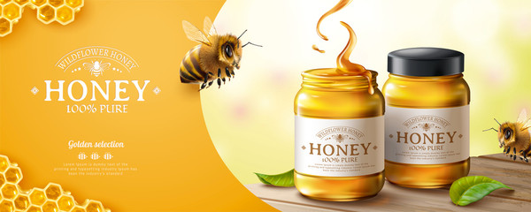 pure honey banner ads