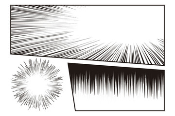Wall Mural - manga speed line effect