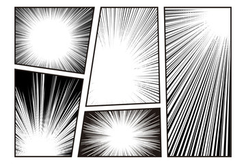 Manga speed line effect