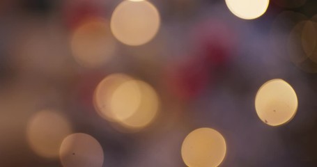 Wall Mural - blur view of christmas light decoration
