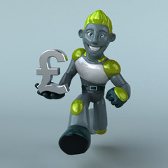 Green Robot - 3D Illustration