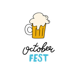  Octoberfest banner with text.calligraphy hand lettering with traditional symbols.Munich beer festival. Easy to edit vector template for your logo design,poster,banner,flyer,brochure,etc.