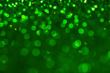 Green Shiny Glitters Background. Green Abstract Texture.