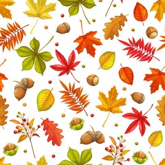 Autumn seamless pattern