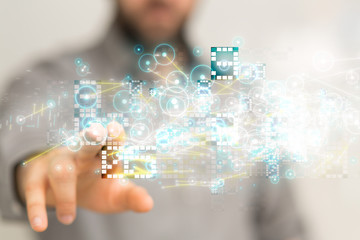 Touch screen technology. Future modern touch screen technology