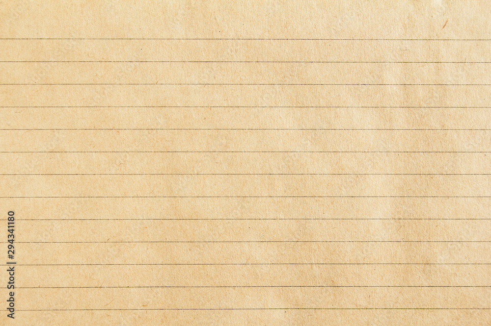 Brown lined craft notebook paper texture background. - obrazy, fototapety, plakaty 