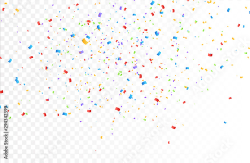 Fotografía Confetti background vector isolated