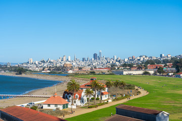 Wall Mural - View of San Francisco skyline.