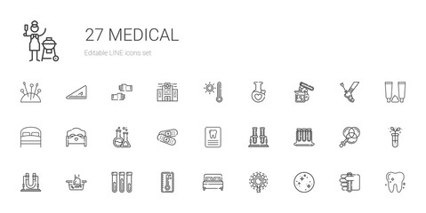 Wall Mural - medical icons set