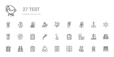 Sticker - test icons set