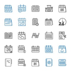 calendar icons set