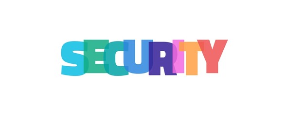 Poster - Security word concept