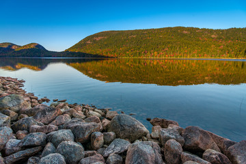 Acadia National Park during autumn leaves.