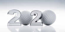 Golf Year 2020 - 3D Illustration