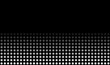 Grau weiße Punkte mit Farbverlauf auf schwarzem Hintergrund