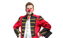A Funny Clown With Smiling Joyful Expression