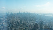 Skyline of midtown New York City in the morning