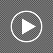 © magnoliya1966 - Play button vector icon isolated on transparent background