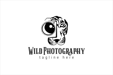 Wall Mural - wild photography logo template