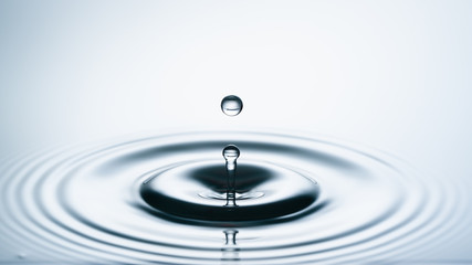 Wall Mural - water drop collision. water splash