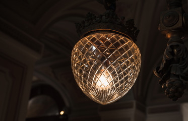 Sticker - Vintage chandelier with crystal glass