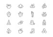 © missbobbit - Alternative medicine thin line vector icons. Editable stroke