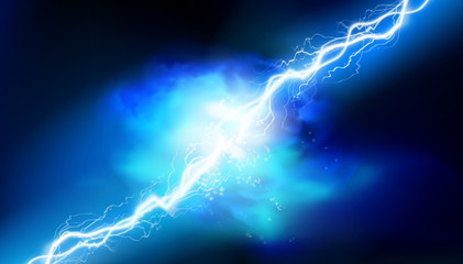 heat lighting. electrical energy. light effects. vector illustration.
