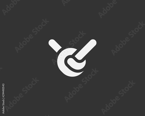Cuadros en Lienzo Abstract knot logo icon design modern minimal style illustration