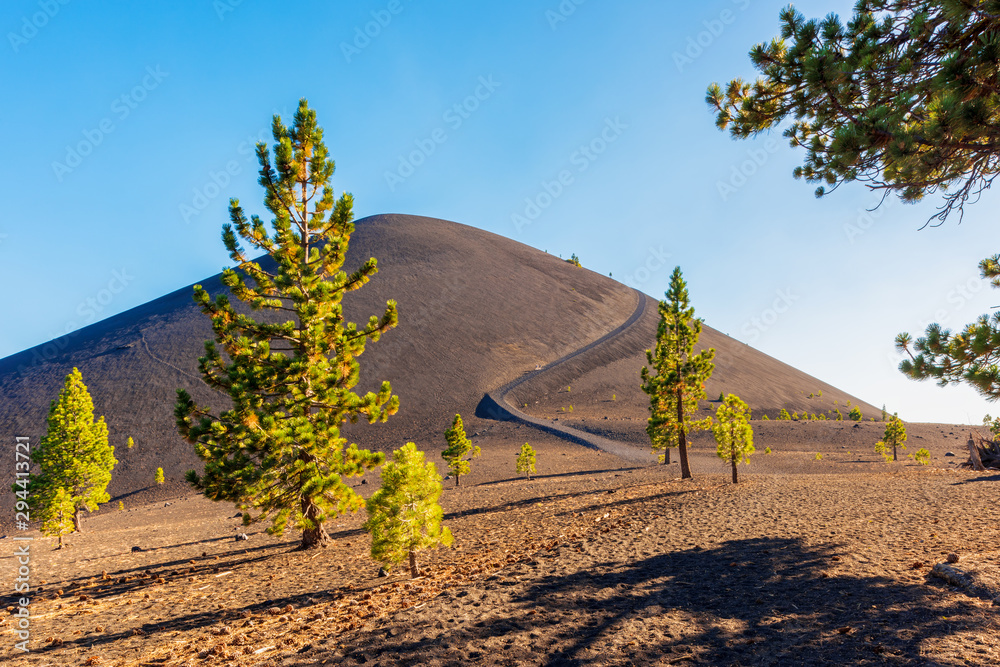 Cinder Cone in Lassen Volcanic National Park California USA Stock Photo ...