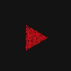 Aufkleber - Play button vector icon