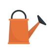 Watering can icon. Flat illustration of watering can vector icon for web design