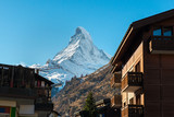Fototapeta Uliczki - Zermatt Valley and Matterhorn, Zermatt, Switzerland