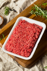 Poster - Raw Organic Red Ground Minced Beef