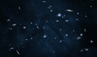 Wall Mural - cluster of galaxies