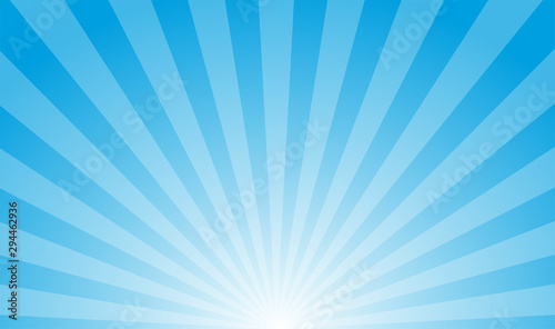Fotografía Sunburst retro sun rays yellow background