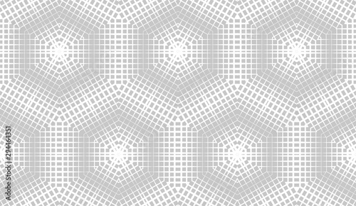 Abstract seamless geometric pattern. A fading array of many shapes.