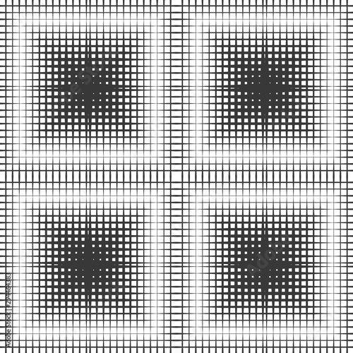 Abstract seamless geometric pattern. A fading array of many shapes.