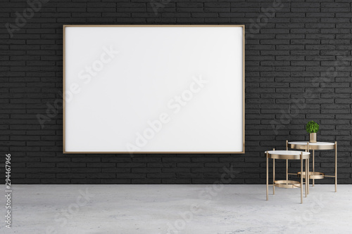 Interior with poster