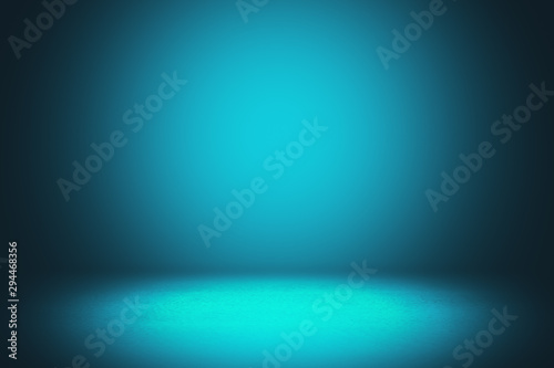 Abstract blue gradient interior